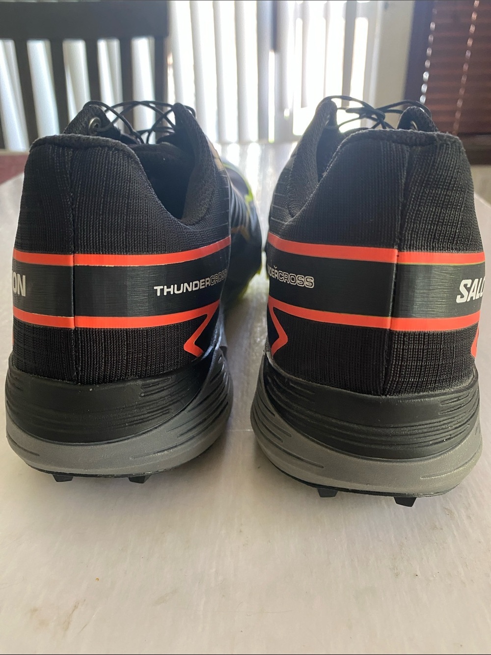 Salomon Thundercross Men's Trail Running Shoes Black and Neon Yellow 9.5 US NWOT - Picture 5 of 11